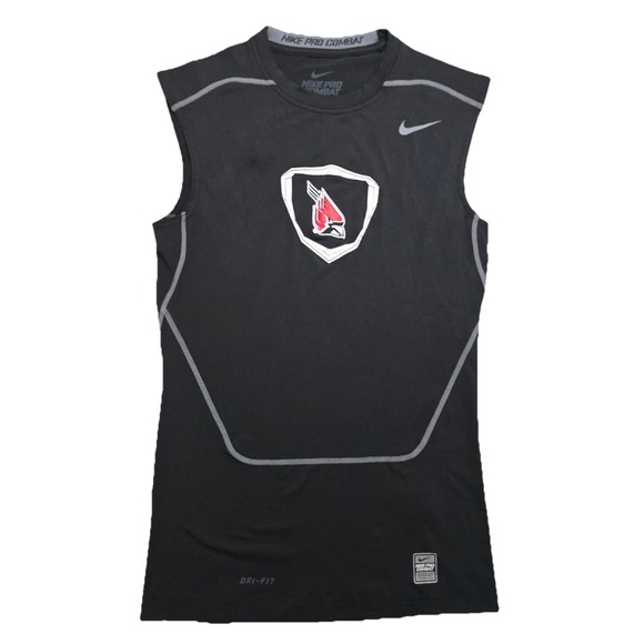 Nike Pro Combat Arizona Cardinals Muscle Tee  Men's M Black Dri Fit Compression - Picture 1 of 11